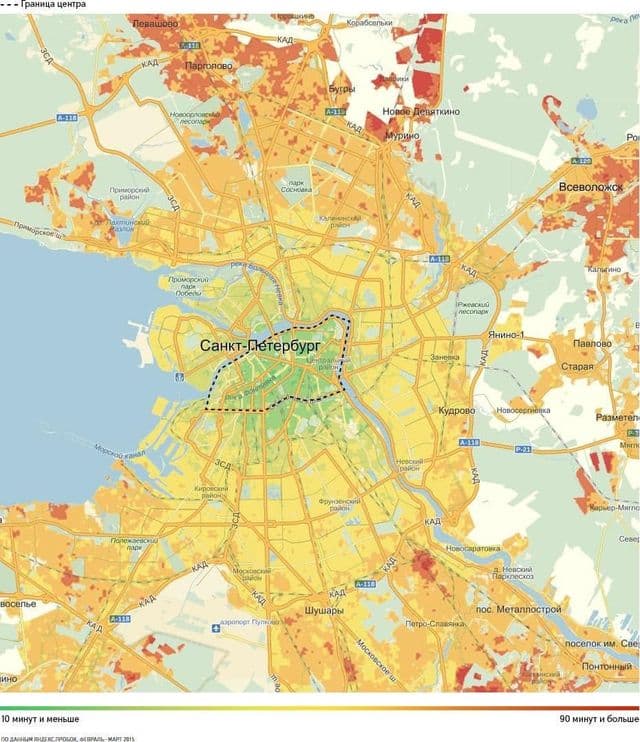 Mappa stradale di San Pietroburgo